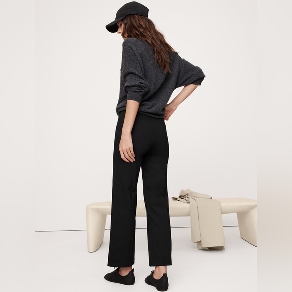 NWT! Banana Republic Black Straight Everywhere Ponte Ankle Pant - Multiple - Picture 3 of 16